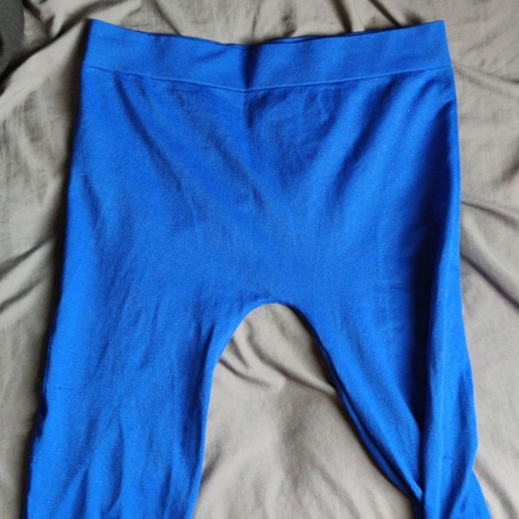 NWOT Royal Bright Blue High Waist Tights Leggings XS Small Yoga Gym Pants - Picture 4 of 8